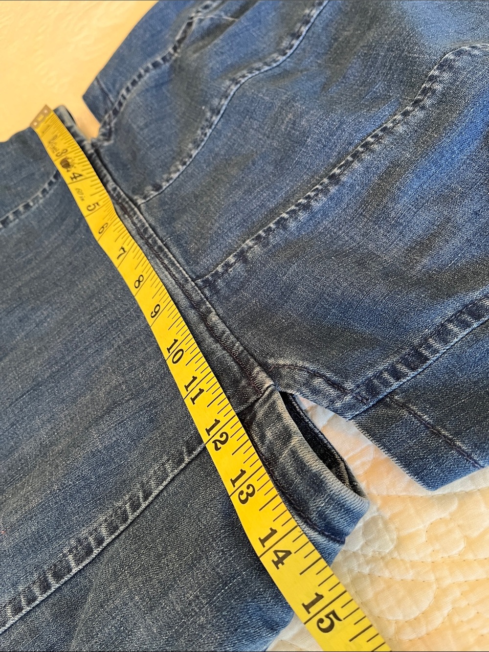 Madewell Denim Dress Cut Outs Sleeveless Women’s 6 Blue Pockets Coastal Cowgirl - Picture 14 of 17